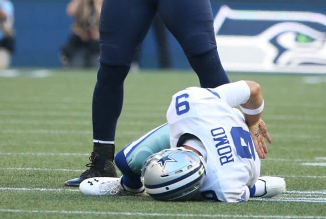 Tony Romo Likely Out Until Midseason (at least) With Compression Fracture In His Back
