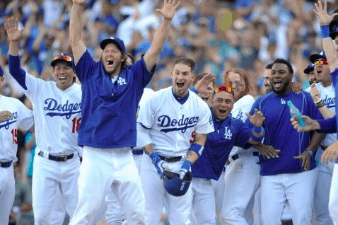 Los Angeles Dodgers win NL West