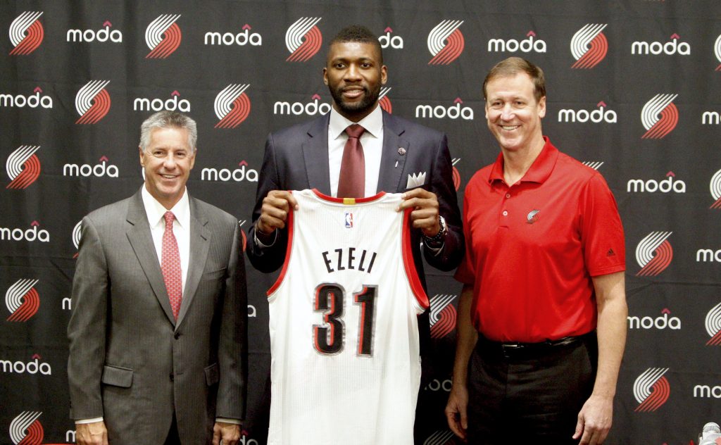 Ezeli should bring much improvement for the Blazers defensive end!!!